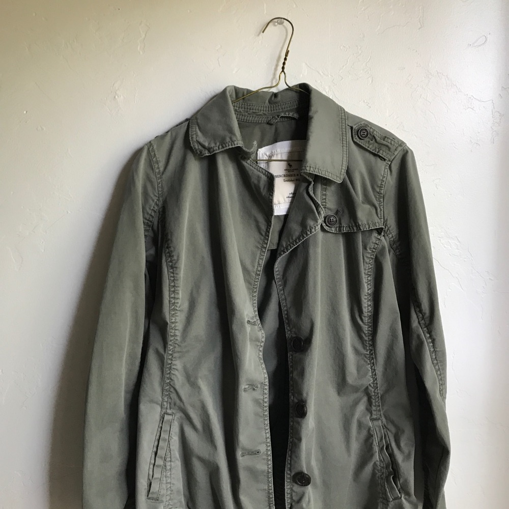 Abercrombie and Fitch Vintage Army Green Jacket - Picture 4 of 4